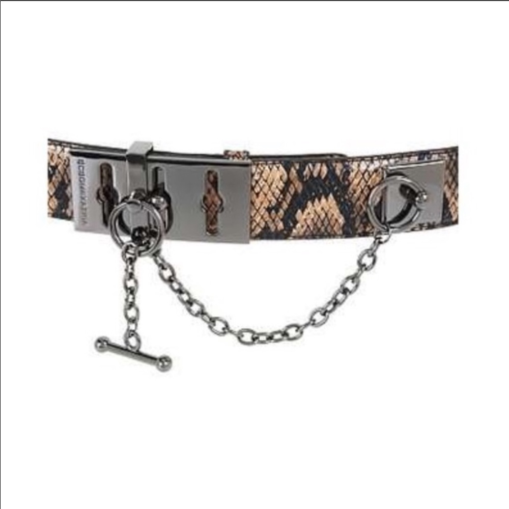 BCBGMAXAZARIA PYTHON TOGGLE BELT